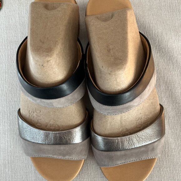 Dansko Theresa Multi-Strap Slip-On Sandal for Women - A Subtle Heel and Memory F - Picture 2 of 5